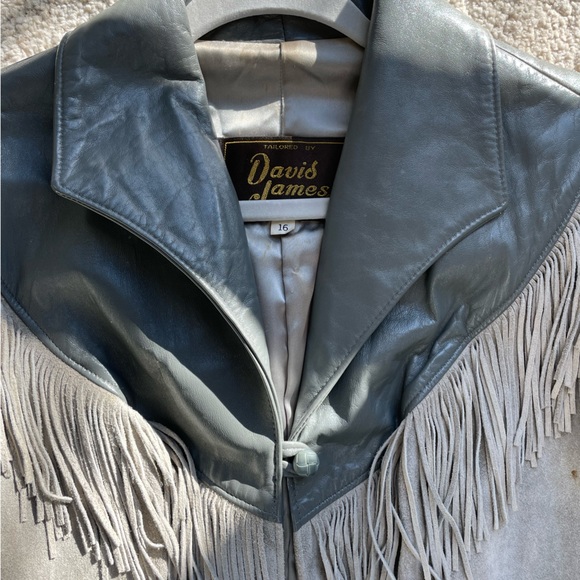 Grey fringe jacket - Picture 4 of 4